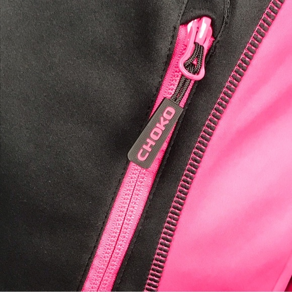 Choko Lethal 2 Black Pink Jeep Zipper Front Jacket Ladies Small - Picture 8 of 15
